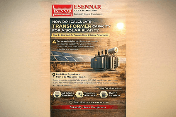 How Do I Calculate Transformer Capacity for a Solar Plant