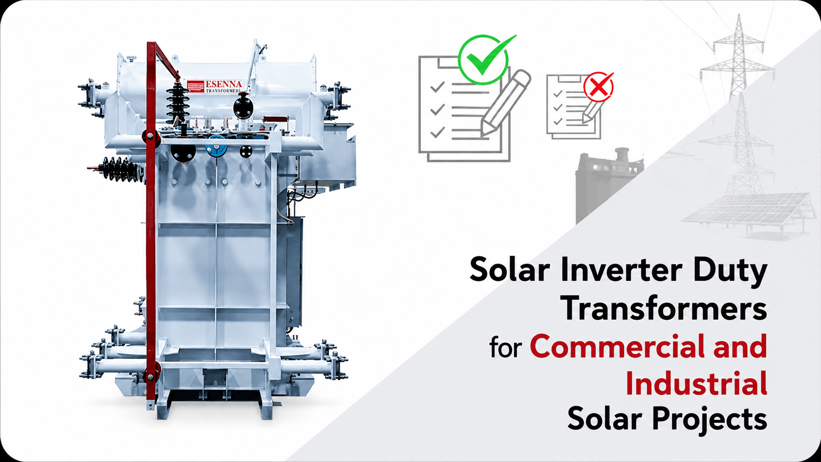 Solar Inverter Duty Transformers For Commercial